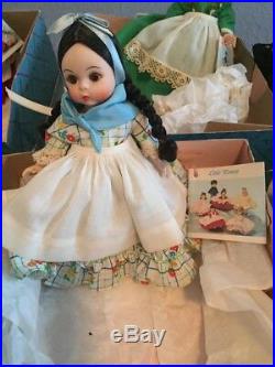 Lot of 6 Madame Alexander Little Women Dolls, All In Original Boxes, with tags