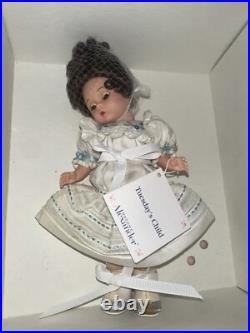 Lot of 7 Madame Alexander Days Of The Week 8in Dolls NIB/Embroideries/Stands
