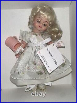 Lot of 7 Madame Alexander Days Of The Week 8in Dolls NIB/Embroideries/Stands