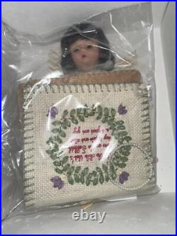 Lot of 7 Madame Alexander Days Of The Week 8in Dolls NIB/Embroideries/Stands