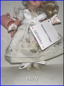 Lot of 7 Madame Alexander Days Of The Week 8in Dolls NIB/Embroideries/Stands
