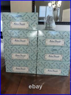 Lot of 7 Madame Alexander Days Of The Week 8in Dolls NIB/Embroideries/Stands