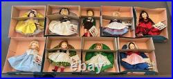 Lot of 9 Vtg MADAME ALEXANDER International Dolls Friends from Foreign Lands