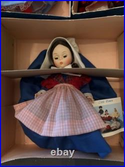 Lot of 9 Vtg MADAME ALEXANDER International Dolls Friends from Foreign Lands