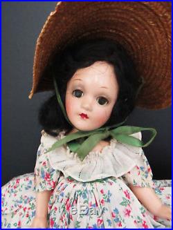 Lovely 11 Scarlett O'hara Doll All Original Composition No Craze 1940's