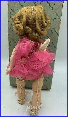 Lovely MADAME ALEXANDER-KINS 1956 Deep Pink WENDY LOVES BALLET BALLERINA withBox