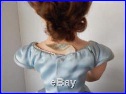 MADAME ALEXANDER 20 CISSY BLUE WALTZ 1955 Blue Slipper Satin gown