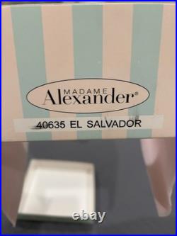 MADAME ALEXANDER 8 SIGNED INTERNATIONAL DOLL. EL SALVADORE With FRUIT BASK