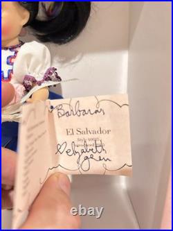 MADAME ALEXANDER 8 SIGNED INTERNATIONAL DOLL. EL SALVADORE With FRUIT BASK