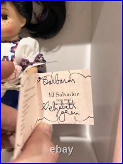 MADAME ALEXANDER 8 SIGNED INTERNATIONAL DOLL. EL SALVADORE With FRUIT BASK