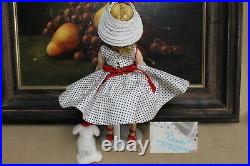 MADAME ALEXANDER Cissette Vintage 1950's Doll Tagged Mint Outfit withPup