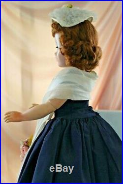 MADAME ALEXANDER Cissy in Navy with long Stole outfit/1957/wrong slip & nylons