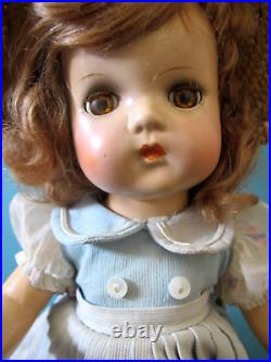MADAME ALEXANDER DOLL 13 Vintage JEANNIE WALKER Comopsition Doll Original Dress