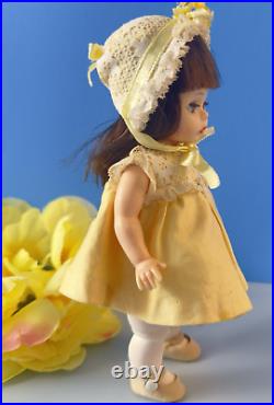 MADAME ALEXANDER Easter doll 1968 Bend knee RARE-ONLY 300 MADE Yellow dress