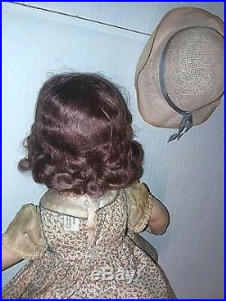 MADAME ALEXANDER JANE WITHERS DOLL COMPO 20 1936 orig Tagged dress name Pin