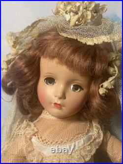 MADAME ALEXANDER PETITE WENDY ANN BRIDE IN PINK ENSEMBLE 1950, Very RARE