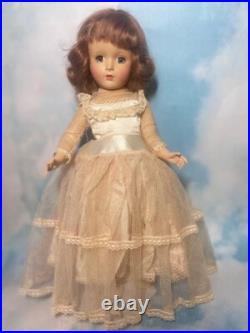 MADAME ALEXANDER PETITE WENDY ANN BRIDE IN PINK ENSEMBLE 1950, Very RARE