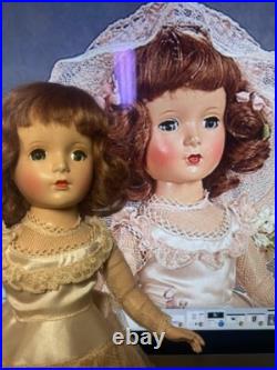 MADAME ALEXANDER PETITE WENDY ANN BRIDE IN PINK ENSEMBLE 1950, Very RARE