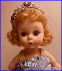 MADAME ALEXANDER Vintage Cinderella Dressed Wendy 8 Doll SLW Fuzzy shoes