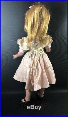 MAGGIE FACE ALICE MADAME ALEXANDER 1950s Alice In Wonderland 20 Pink Dress-1