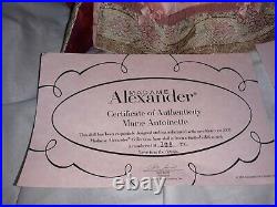 MARIE ANTOINETTE doll MADAME ALEXANDER (no box) LE 750 withtag COA Rare