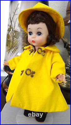 MA 1953 Madame Alexander Wendy Kin BKW DOLL in Yellow Rainy Day Outfit 2498