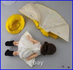 MA 1953 Madame Alexander Wendy Kin BKW DOLL in Yellow Rainy Day Outfit 2498