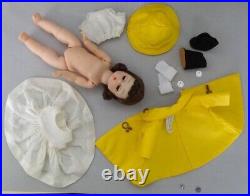 MA 1953 Madame Alexander Wendy Kin BKW DOLL in Yellow Rainy Day Outfit 2498