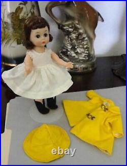 MA 1953 Madame Alexander Wendy Kin BKW DOLL in Yellow Rainy Day Outfit 2498