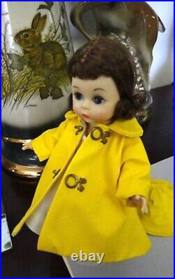 MA 1953 Madame Alexander Wendy Kin BKW DOLL in Yellow Rainy Day Outfit 2498