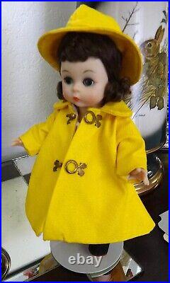 MA 1953 Madame Alexander Wendy Kin BKW DOLL in Yellow Rainy Day Outfit 2498