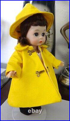 MA 1953 Madame Alexander Wendy Kin BKW DOLL in Yellow Rainy Day Outfit 2498