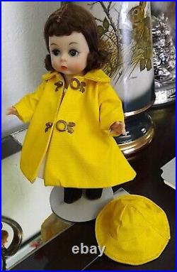 MA 1953 Madame Alexander Wendy Kin BKW DOLL in Yellow Rainy Day Outfit 2498