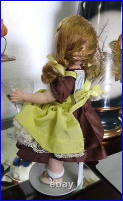 MA Madame Alexander Wendy Kin BKW Braid DOLL in Yellow Pinafore Brown Dress 2593