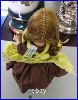 MA Madame Alexander Wendy Kin BKW Braid DOLL in Yellow Pinafore Brown Dress 2593