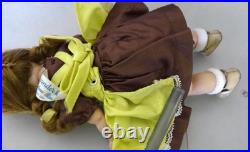 MA Madame Alexander Wendy Kin BKW Braid DOLL in Yellow Pinafore Brown Dress 2593