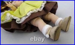 MA Madame Alexander Wendy Kin BKW Braid DOLL in Yellow Pinafore Brown Dress 2593