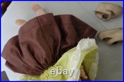 MA Madame Alexander Wendy Kin BKW Braid DOLL in Yellow Pinafore Brown Dress 2593
