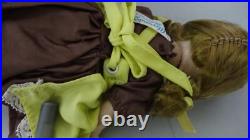 MA Madame Alexander Wendy Kin BKW Braid DOLL in Yellow Pinafore Brown Dress 2593