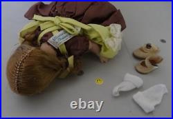 MA Madame Alexander Wendy Kin BKW Braid DOLL in Yellow Pinafore Brown Dress 2593