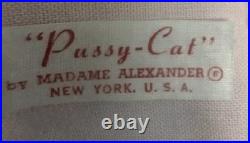 MIB Vintage 1965 Madame Alexander PUSSY CAT 14 Doll With Tag And Clothes #3553