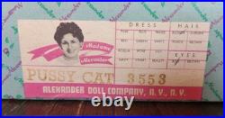 MIB Vintage 1965 Madame Alexander PUSSY CAT 14 Doll With Tag And Clothes #3553