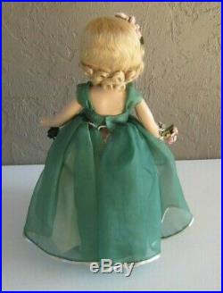 MUSEUM QUALITY 1950's Madame Alexander Princess Margaret Rose 18 Green Dress