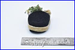 Madam Alexander Doll Black Hat Cap with Flowers and Bow Unmarked