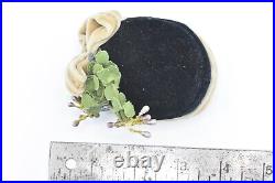 Madam Alexander Doll Black Hat Cap with Flowers and Bow Unmarked