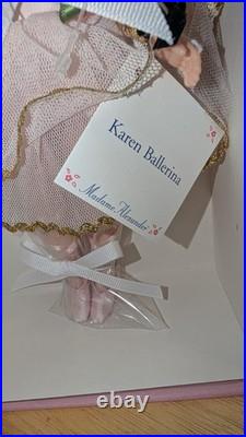 Madame Alexander 10 Doll Karen Ballerina #25551 2000 NIB Coa Box, Tag