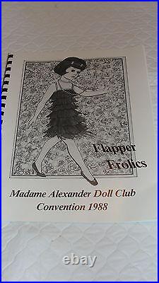 Madame Alexander 10 Flapper MADC Convention Doll & Memoribilia 1988' PRISTINE