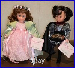 Madame Alexander 12 Hamlet #1312 and Ophelia #1313 1992 Romance Collection