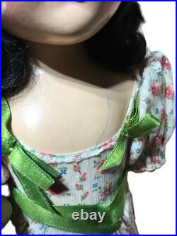 Madame Alexander 18 Vintage Composition Gwtw Scarlett Doll Blue Floral Print