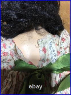 Madame Alexander 18 Vintage Composition Gwtw Scarlett Doll Blue Floral Print